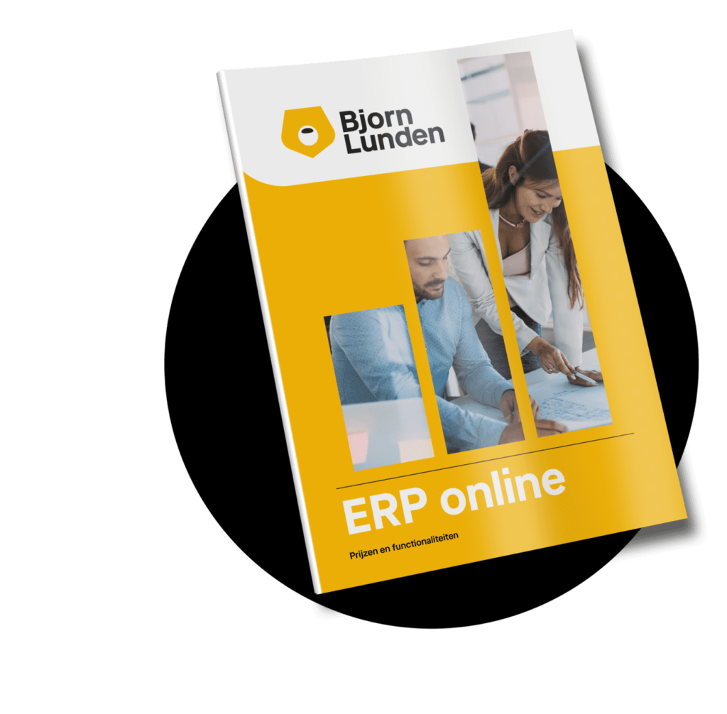 cover mock up van brochure ERP online